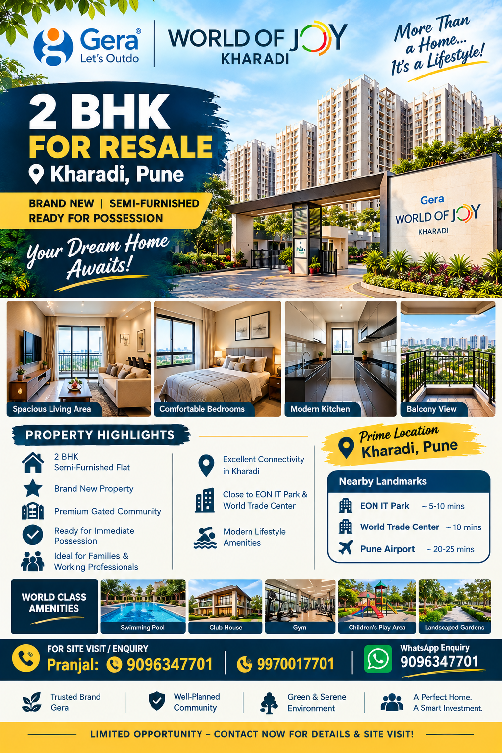 ๐กโจ PREMIUM 2 BHK FOR RESALE โ KHARADI, PUNE โจ๐ก - Photo 1