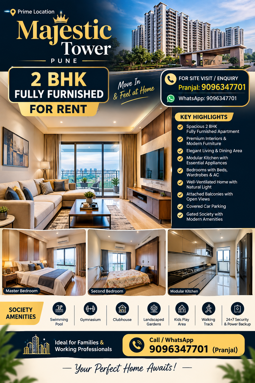 🔥 PREMIUM 2 BHK FULLY FURNISHED APARTMENT FOR RENT 🔥 - Image 1